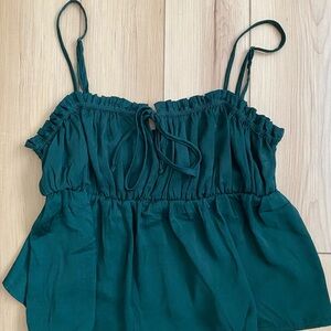 American Eagle Emerald Silk Tank